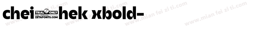 chei2hek xbold字体转换